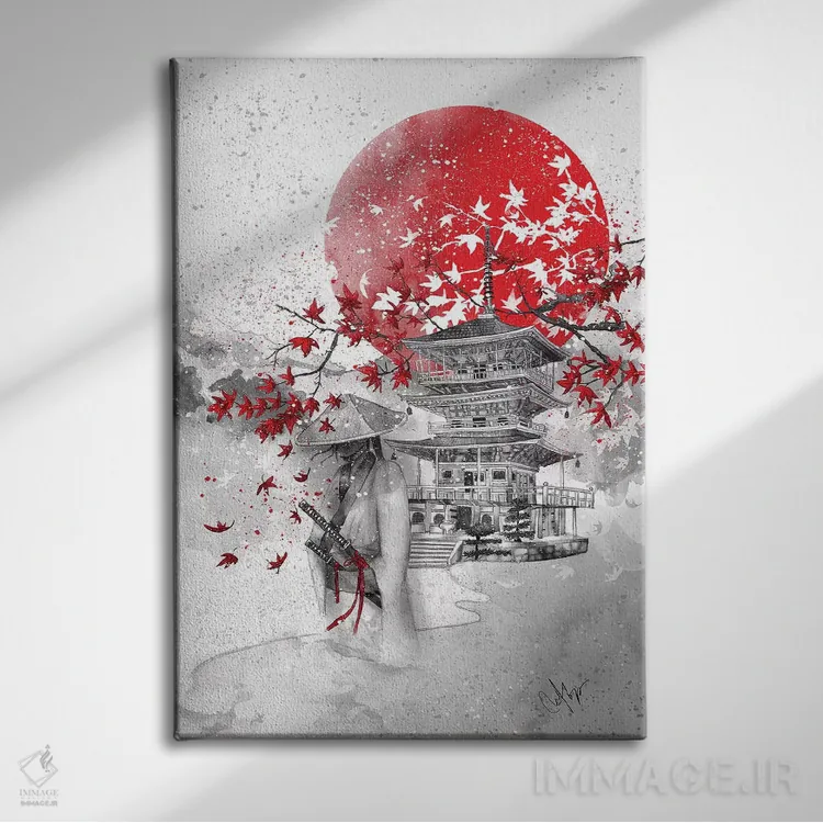 تابلو دکوراتیو راه جنگجو اثر مارین لوپ - نمای روبهرو روی دیوار