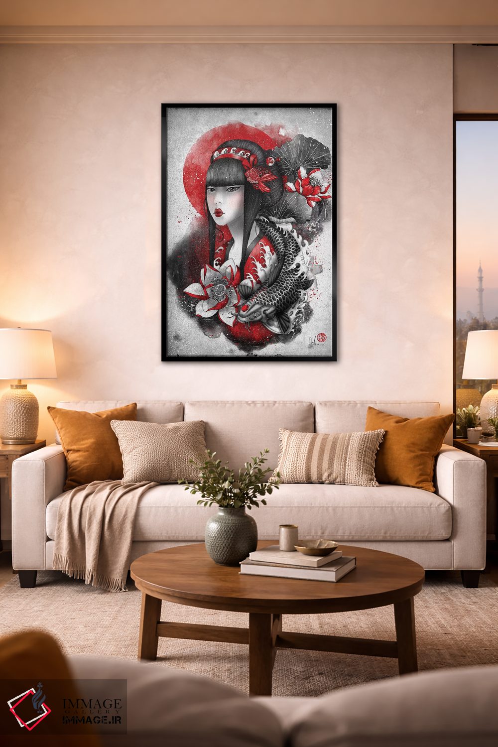 تابلو دکوراتیو میزو اثر مارین لوپ - D1B