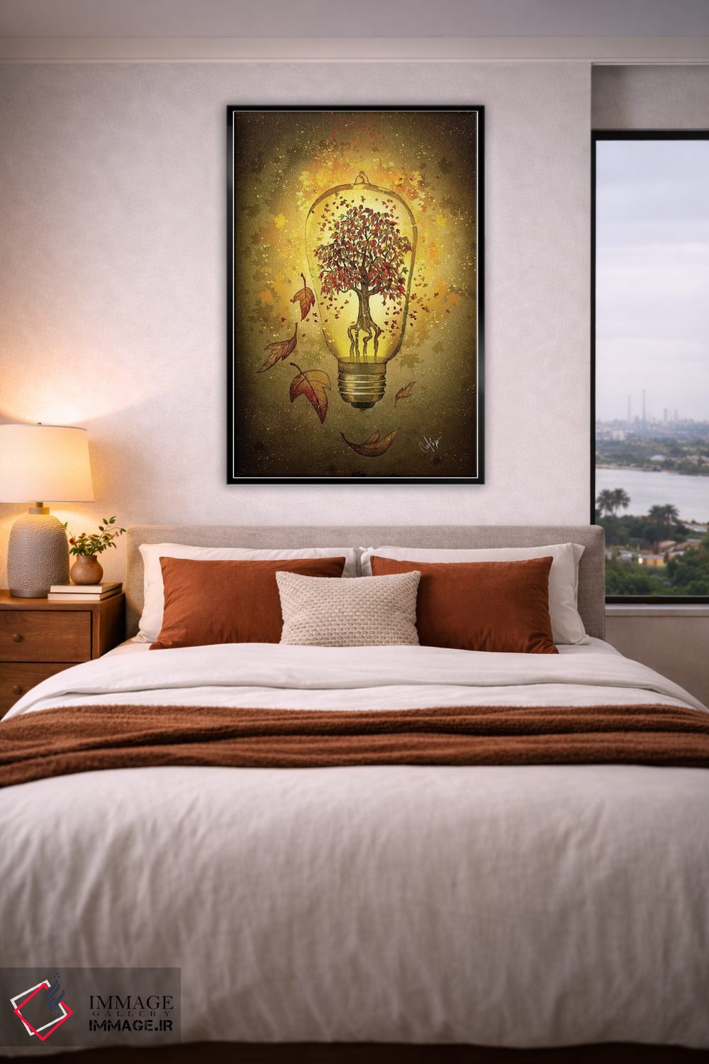 تابلو دکوراتیو نور پاییز اثر مارین لوپ - D5B