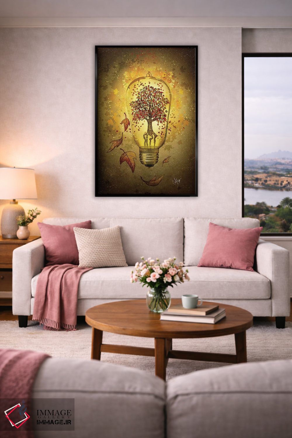 تابلو دکوراتیو نور پاییز اثر مارین لوپ - D6B