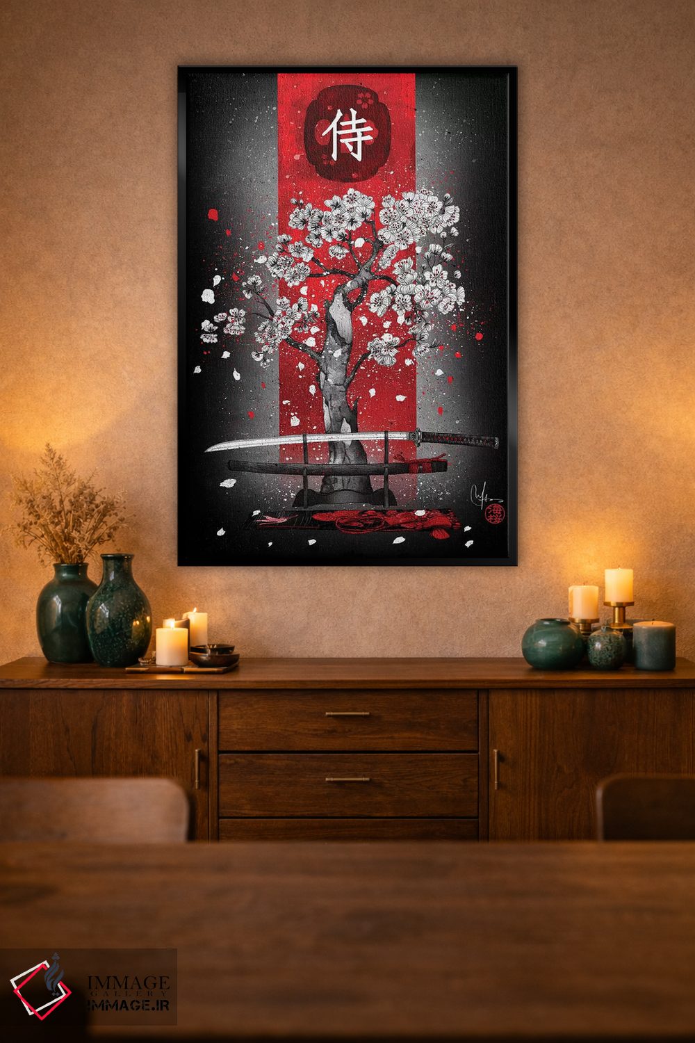 تابلو دکوراتیو سامورایی اثر مارین لوپ - D1B