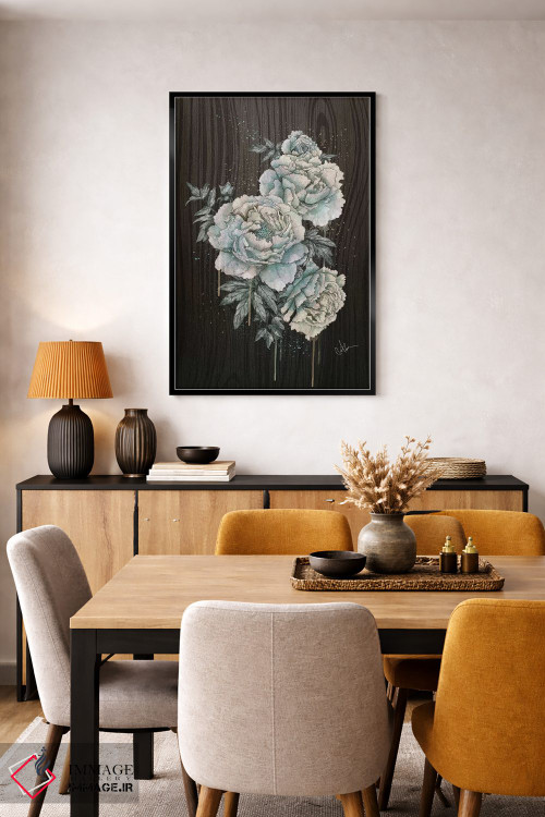 تابلو دکوراتیو جنگل پیونی اثر مارین لوپ - D5B