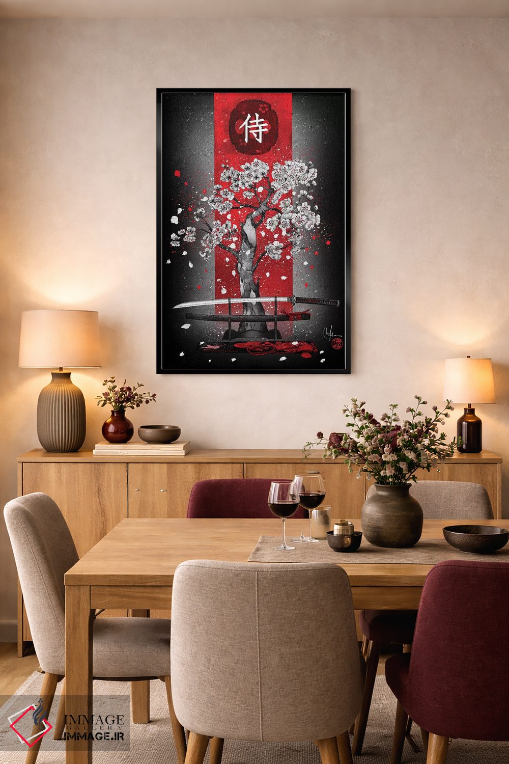 تابلو دکوراتیو سامورایی اثر مارین لوپ - D5B