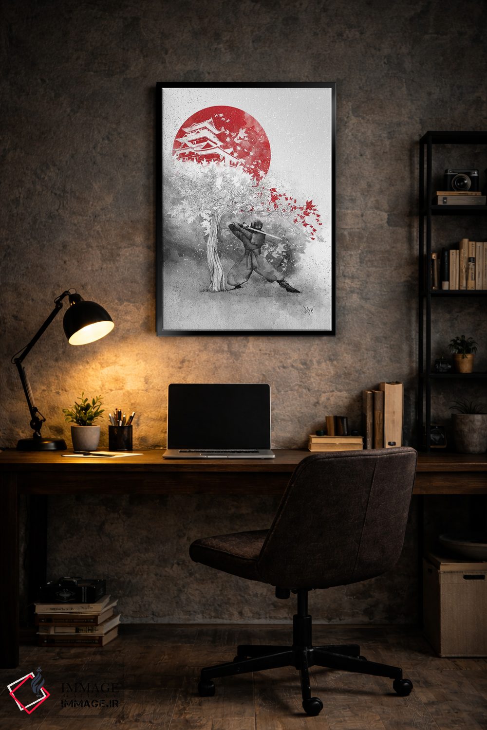 تابلو دکوراتیو جنگجو و باد اثر مارین لوپ - D6B