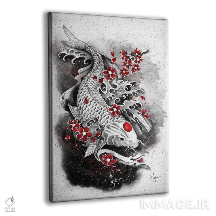 تابلو دکوراتیو کوی سفید اثر مارین لوپ - نمای پرسپکتیو محصول