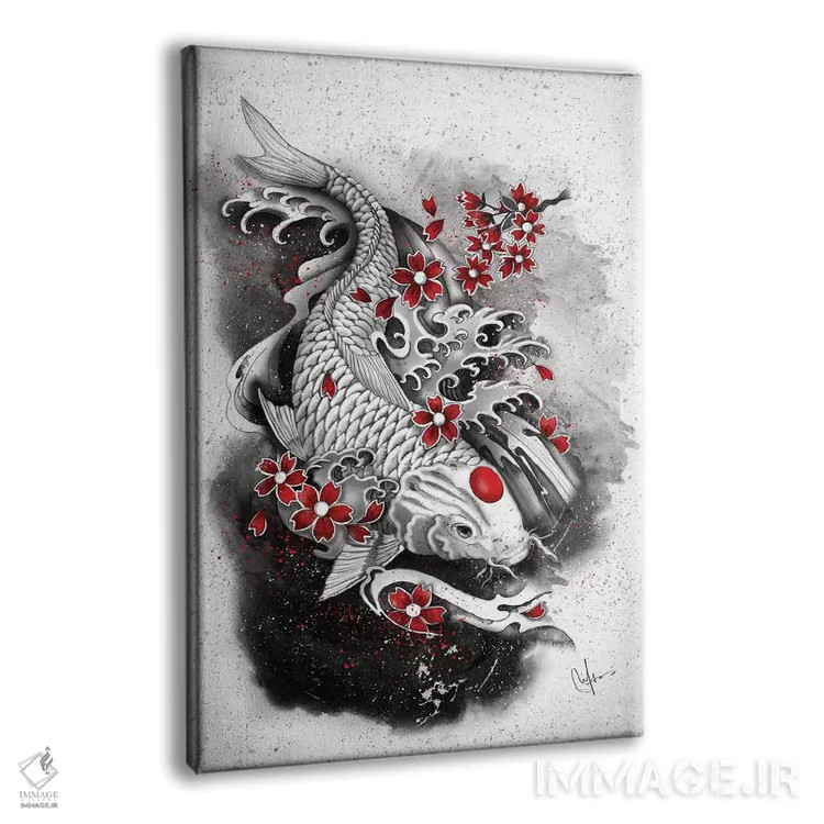 تابلو دکوراتیو کوی سفید اثر مارین لوپ - نمای پرسپکتیو محصول