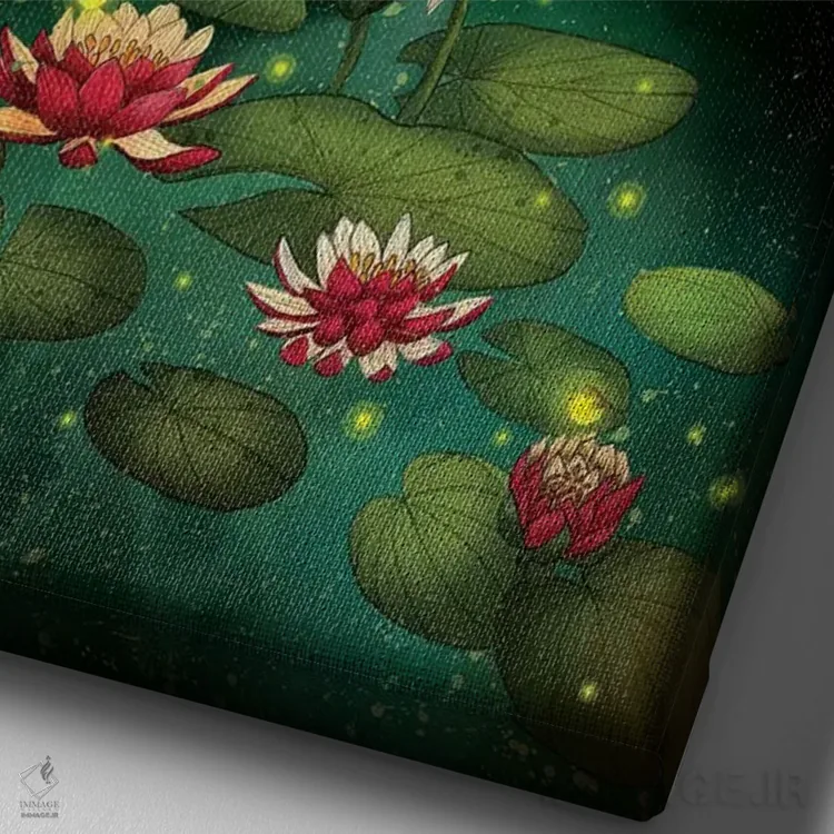 تابلو دکوراتیو هوتارو اثر مارین لوپ - نمای نزدیک بافت بوم