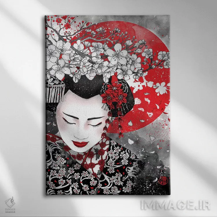 تابلو دکوراتیو سکوت طلاست اثر مارین لوپ - نمای روبهرو روی دیوار