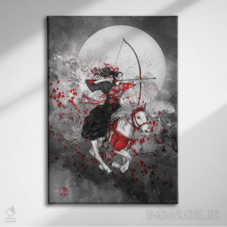 تابلو دکوراتیو یابوسامه اثر مارین لوپ - نمای روبهرو روی دیوار