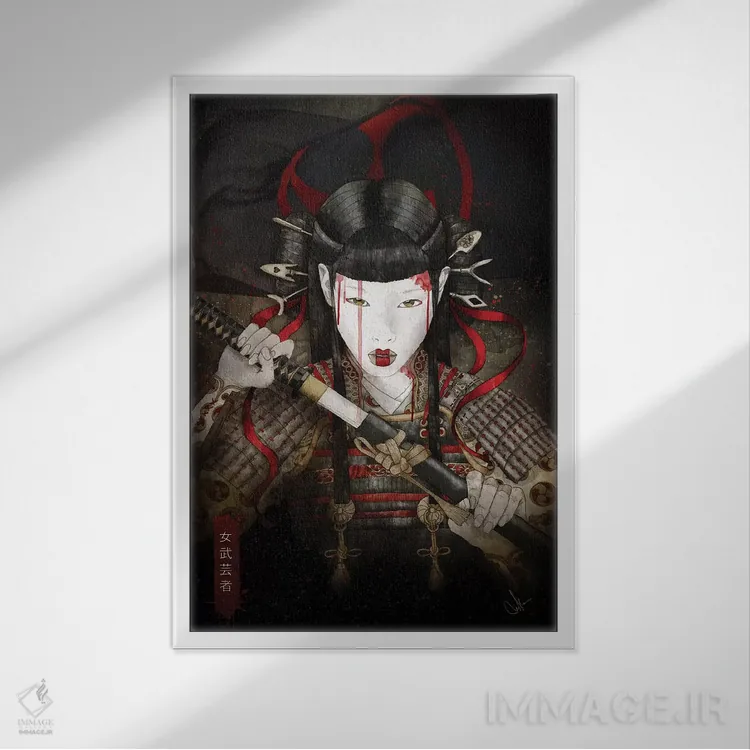 تابلو دکوراتیو یانونه اثر مارین لوپ - نمای قابدار سفید