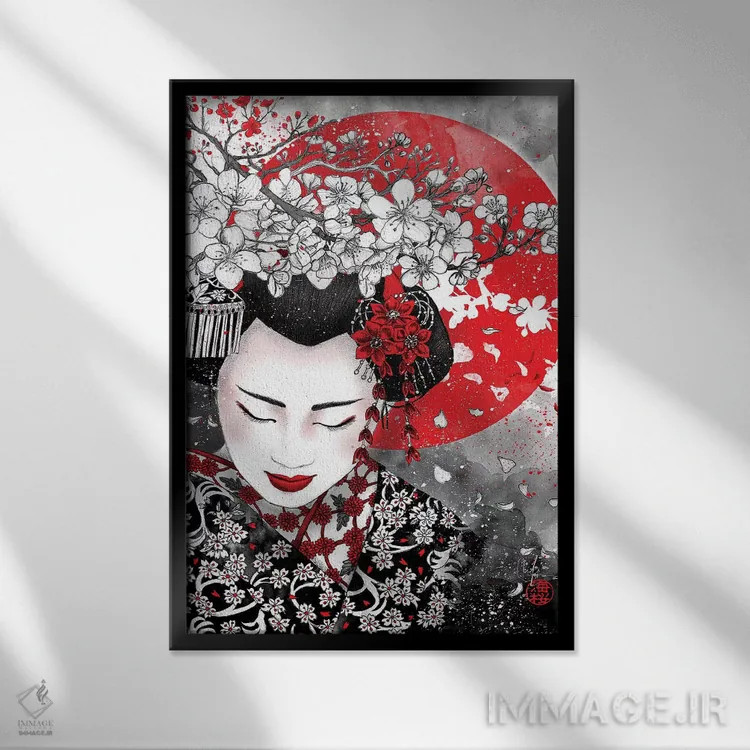 تابلو دکوراتیو سکوت طلاست اثر مارین لوپ - نمای قابدار مشکی