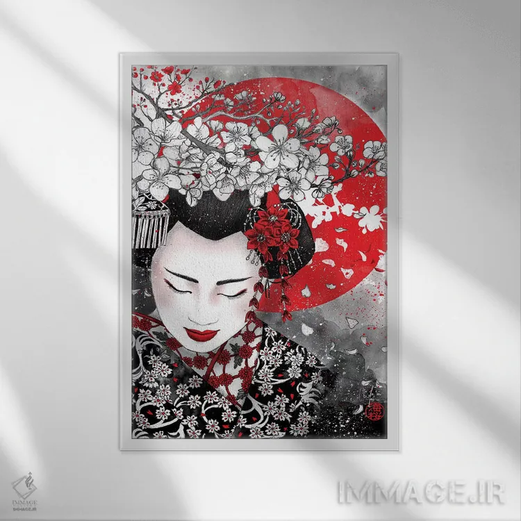 تابلو دکوراتیو سکوت طلاست اثر مارین لوپ - نمای قابدار سفید