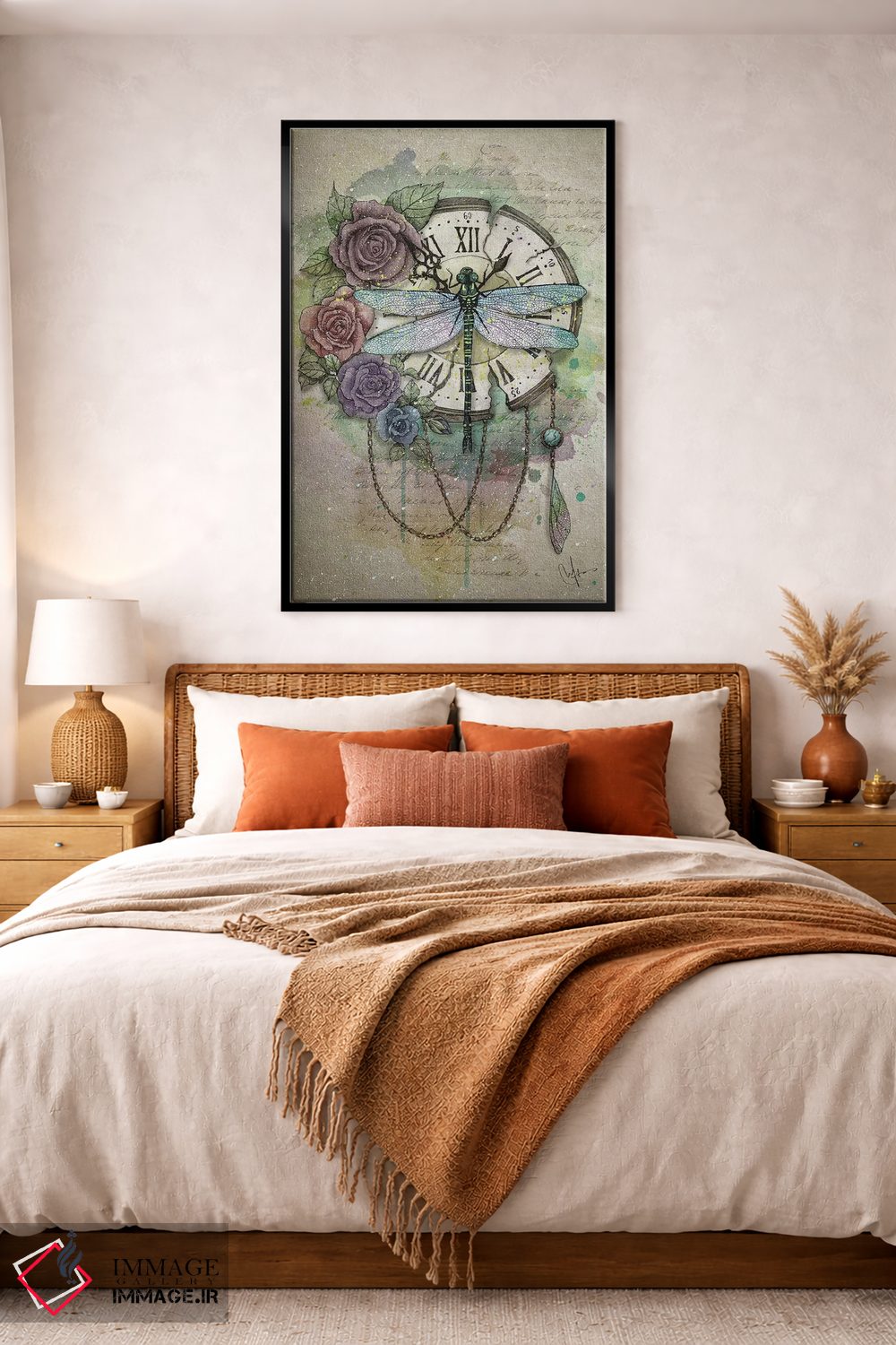 تابلو دکوراتیو زمان می گذرد اثر مارین لوپ - D4B