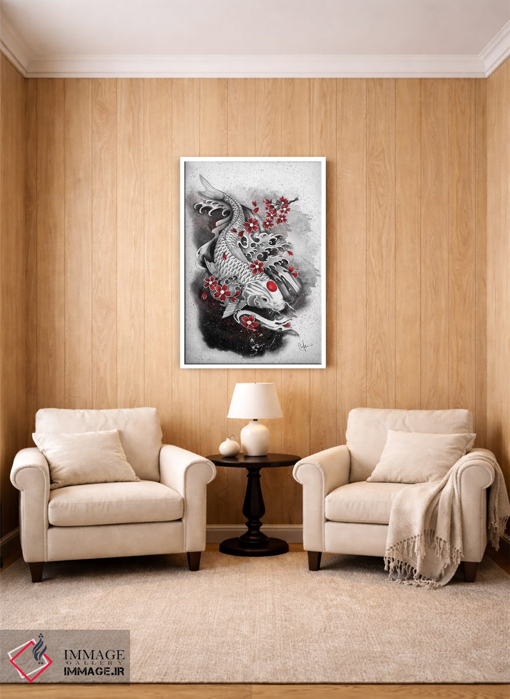 تابلو دکوراتیو کوی سفید اثر مارین لوپ - D2W