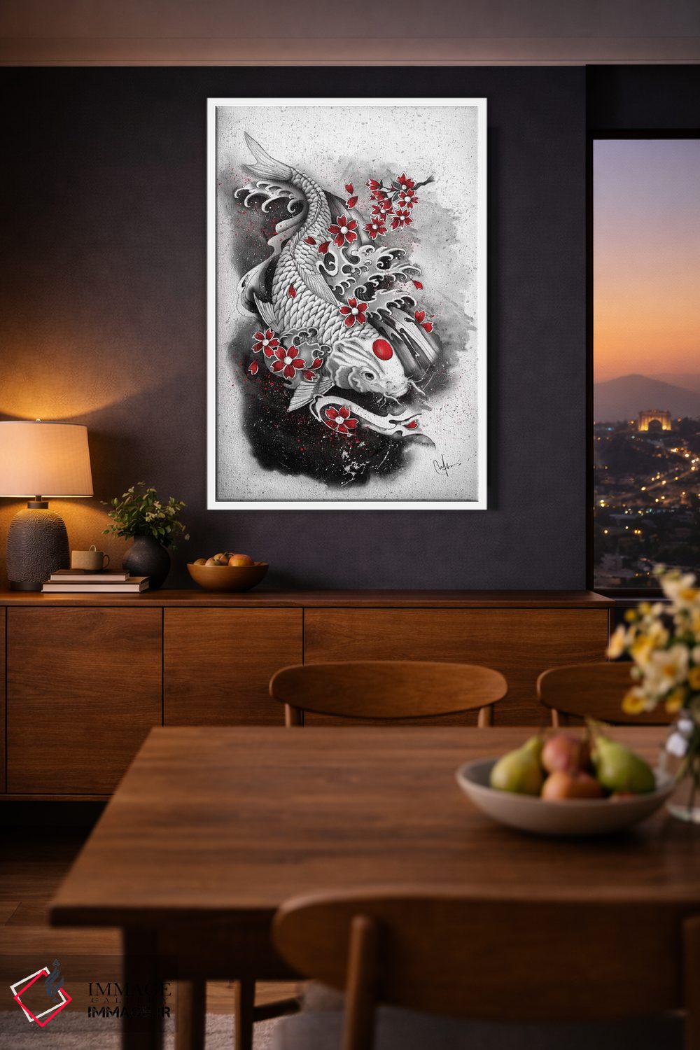 تابلو دکوراتیو کوی سفید اثر مارین لوپ - D3W