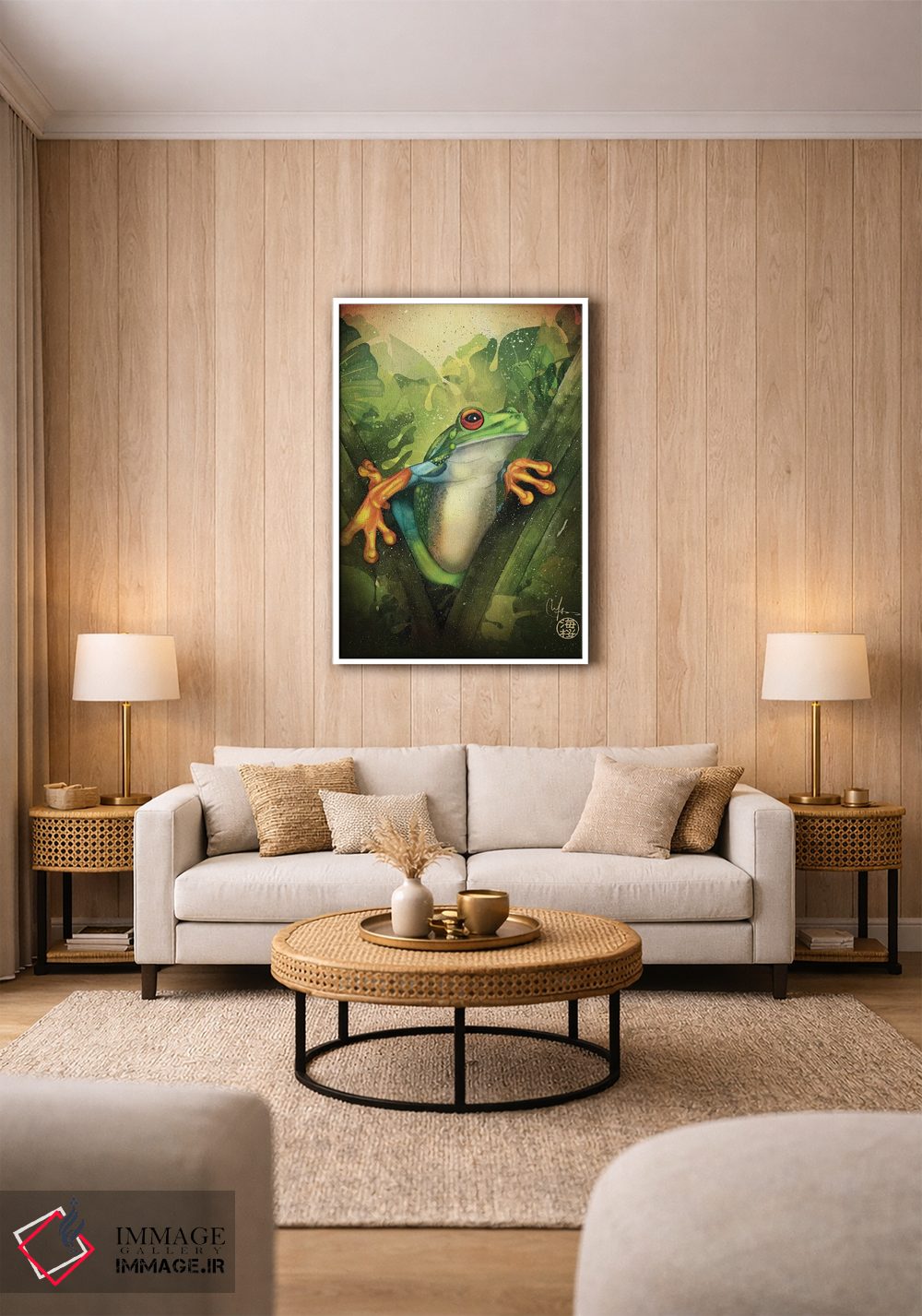 تابلو دکوراتیو قورباغه اثر مارین لوپ - D1W