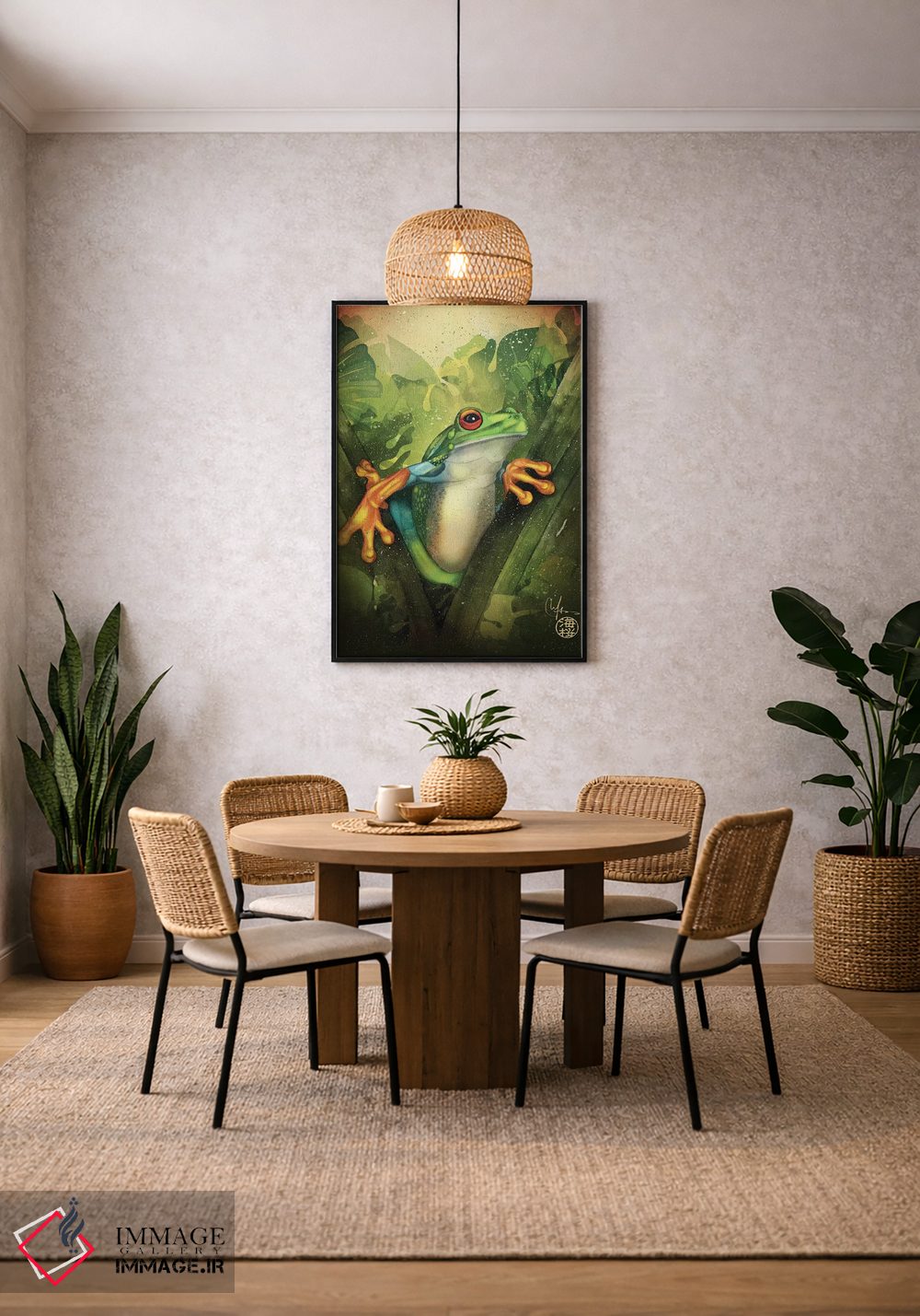 تابلو دکوراتیو قورباغه اثر مارین لوپ - D4B