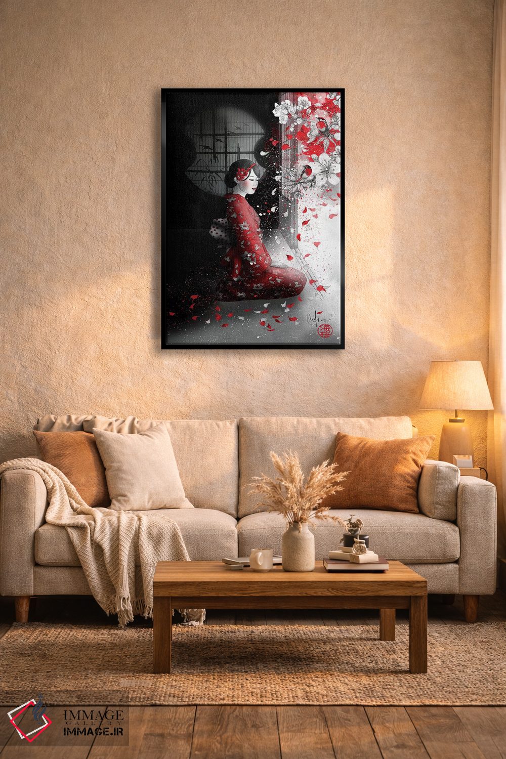 تابلو دکوراتیو شعر پرندگان اثر مارین لوپ - D5B