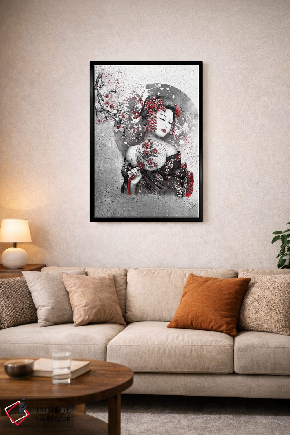 تابلو دکوراتیو زیر گل ها اثر مارین لوپ - D3B