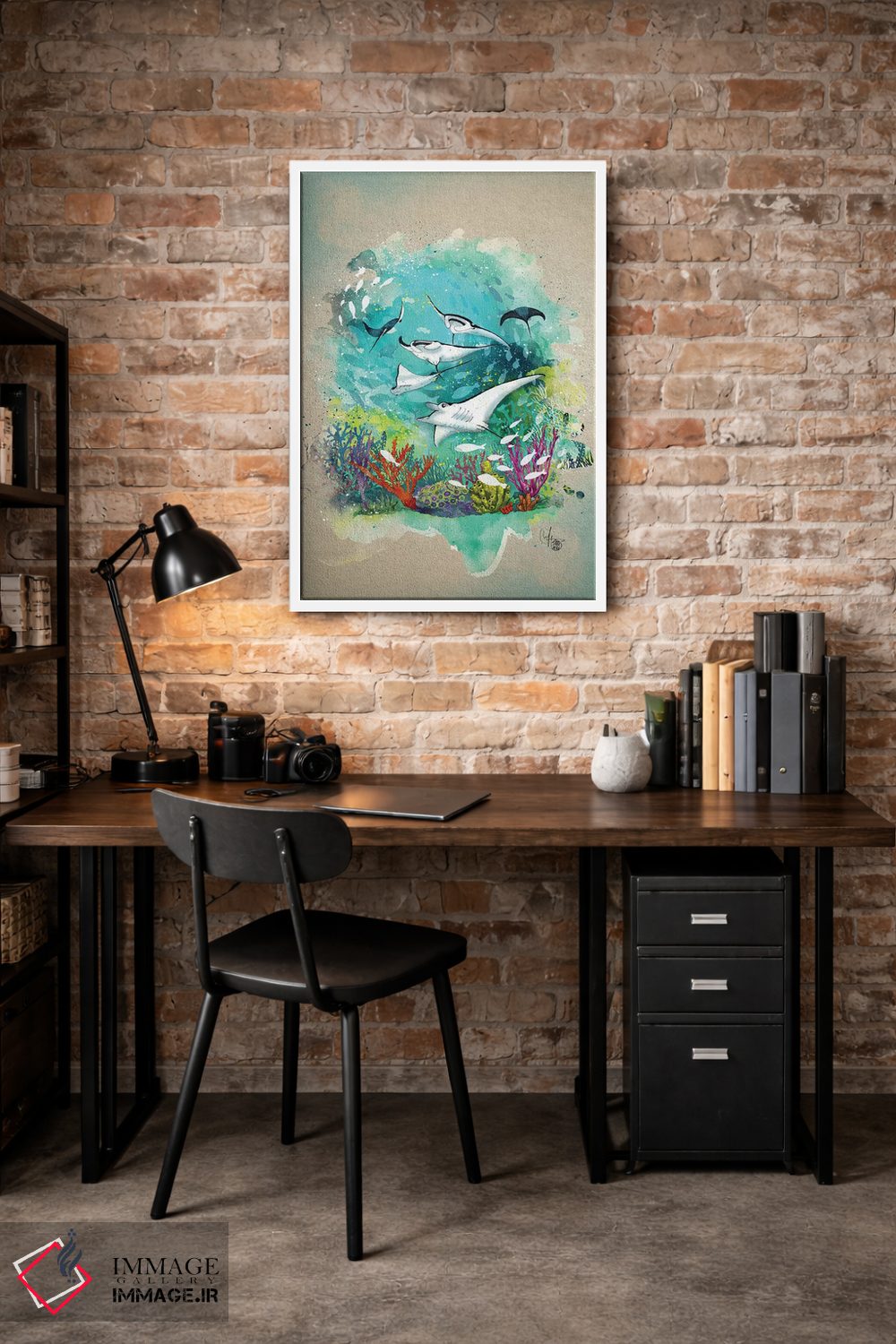 تابلو دکوراتیو زیر دریا اثر مارین لوپ - D3W