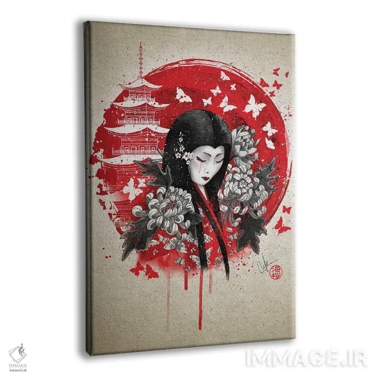 تابلو دکوراتیو زیبایی شاهانه اثر مارین لوپ - نمای پرسپکتیو محصول