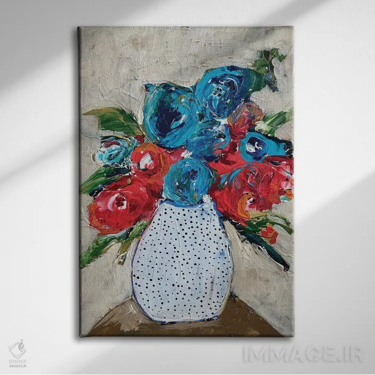 تابلو دکوراتیو شکوفه های ماه ژوئیه اثر ملانی سان شاین آندروود - نمای روبهرو روی دیوار