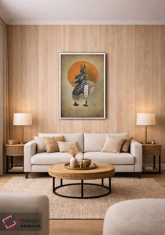 تابلو دکوراتیو آنوبیس اثر مارین لوپ - D1W