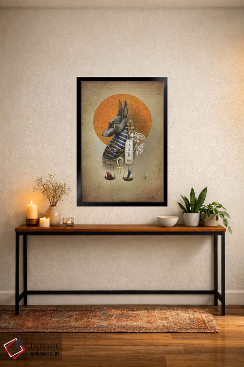 تابلو دکوراتیو آنوبیس اثر مارین لوپ - D5B