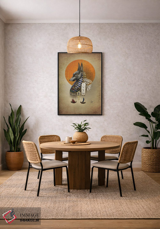 تابلو دکوراتیو آنوبیس اثر مارین لوپ - D4B