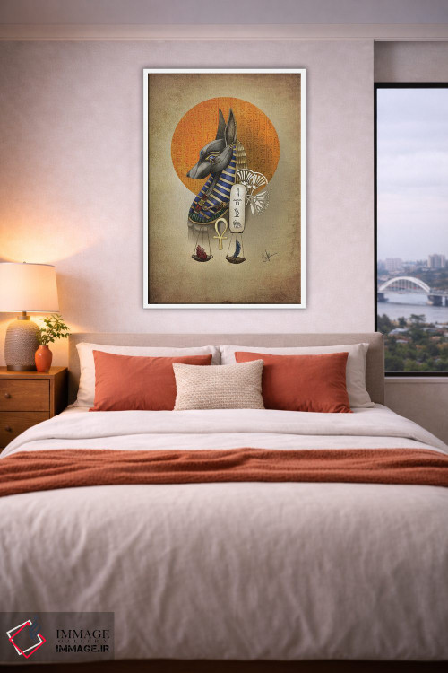 تابلو دکوراتیو آنوبیس اثر مارین لوپ - D3W
