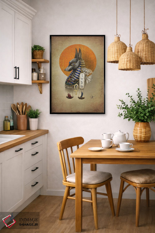 تابلو دکوراتیو آنوبیس اثر مارین لوپ - D6B