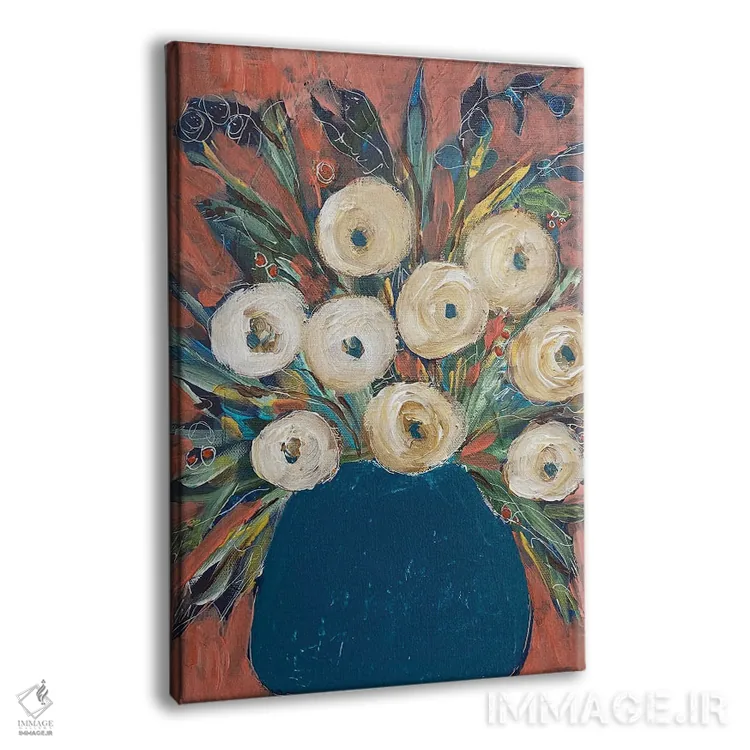 تابلو دکوراتیو گل های بهاری اثر ملانی سان شاین آندروود - نمای پرسپکتیو محصول