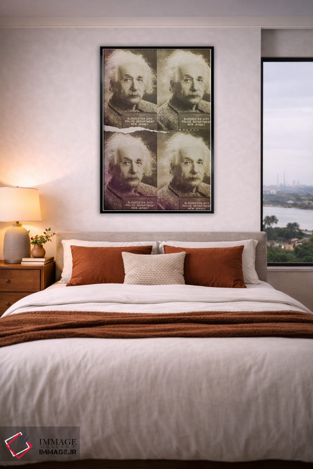 تابلو دکوراتیو آلبرت اینشتین اثر فایو بای فایو کالکتیو - D4B