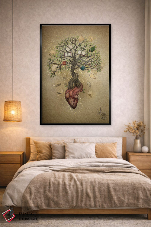 تابلو دکوراتیو قلب داستان اثر مارین لوپ - D2B
