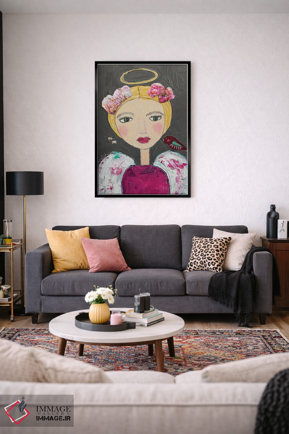 تابلو دکوراتیو عشق به گل ها اثر ملانی سان شاین آندروود - D5B