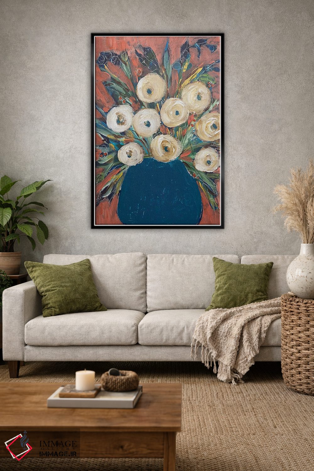 تابلو دکوراتیو گل های بهاری اثر ملانی سان شاین آندروود - D2B