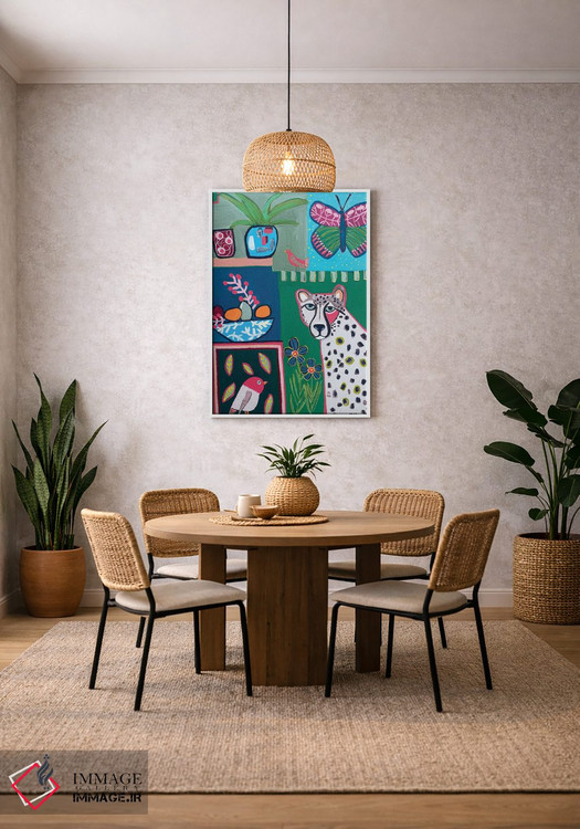 تابلو دکوراتیو یوزپلنگ اثر ملانی سان شاین آندروود - D3W