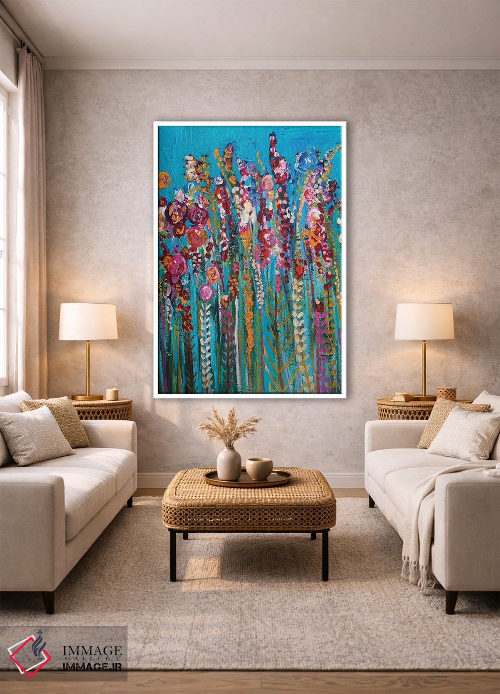 تابلو انتزاعی زیبایی در همه جا اثر ملانی سان شاین آندروود - D1W