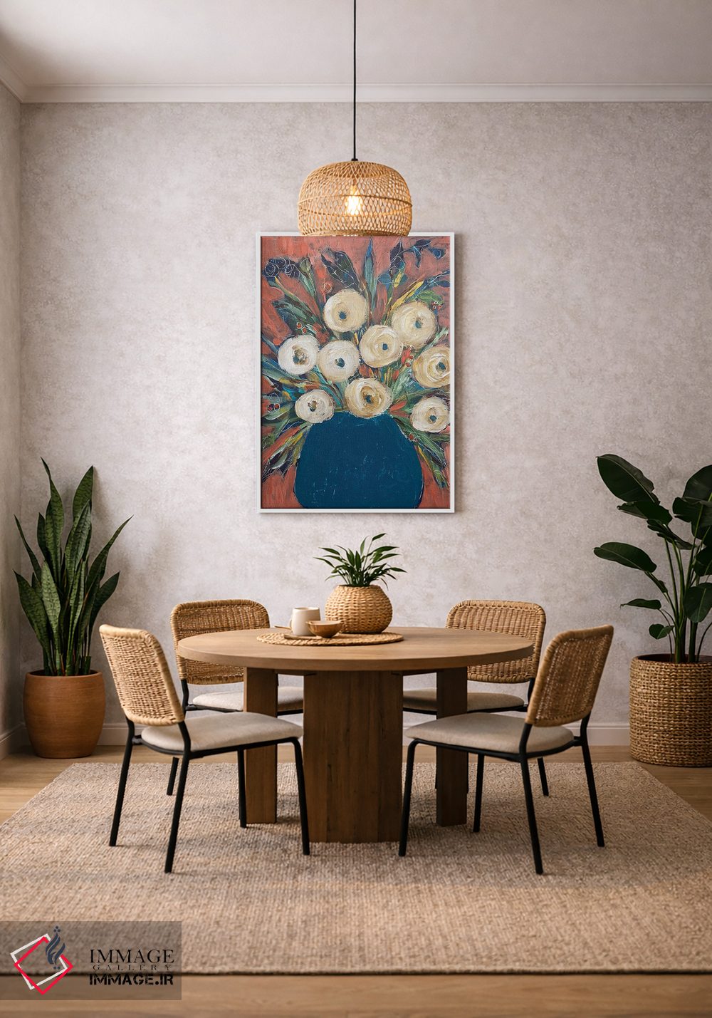 تابلو دکوراتیو گل های بهاری اثر ملانی سان شاین آندروود - D4W