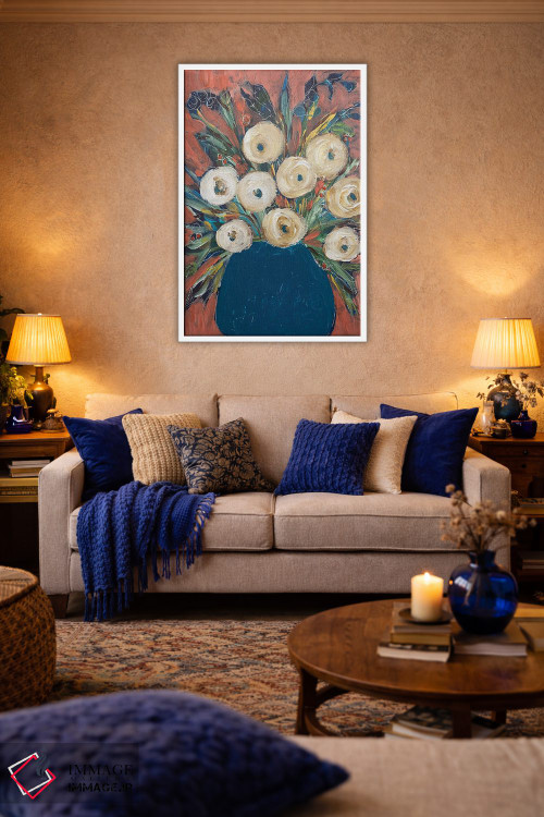 تابلو دکوراتیو گل های بهاری اثر ملانی سان شاین آندروود - D5W