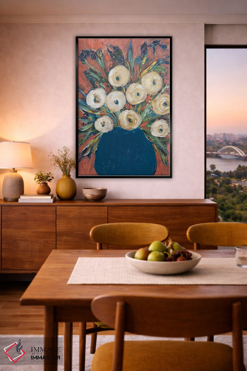 تابلو دکوراتیو گل های بهاری اثر ملانی سان شاین آندروود - D6B