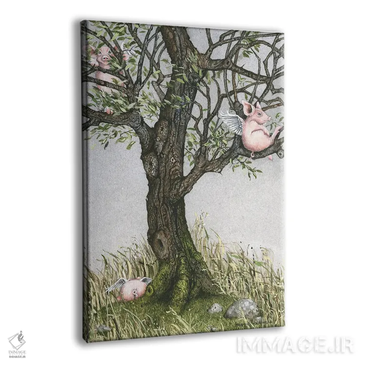 تابلو دکوراتیو زمان استراحت اثر مگی واندواله - نمای پرسپکتیو محصول