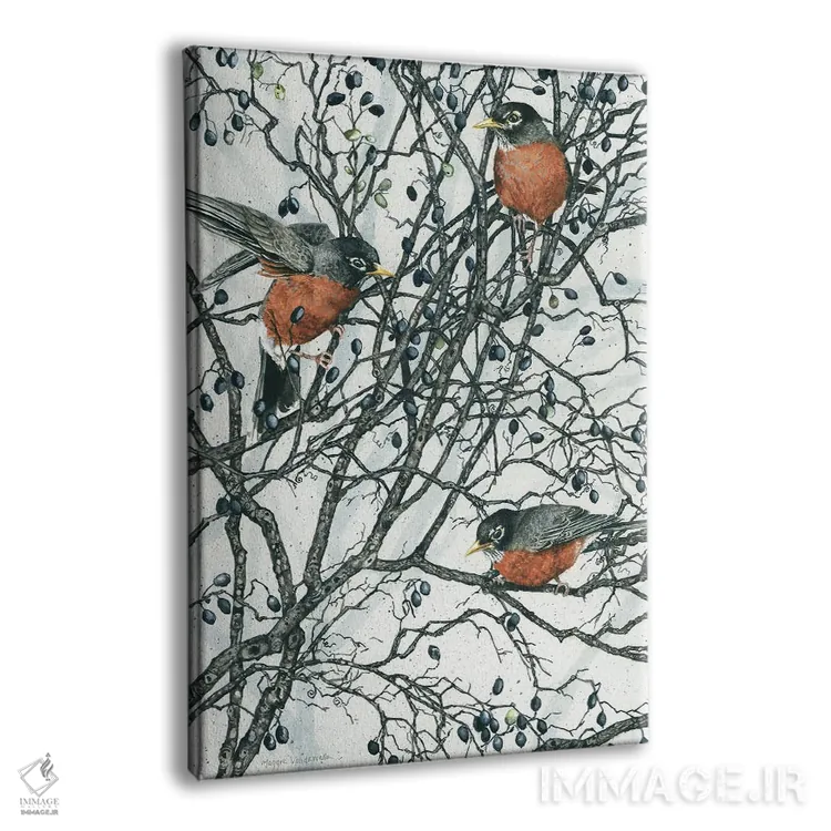 تابلو دکوراتیو توت های زمستانی اثر مگی واندواله - نمای پرسپکتیو محصول