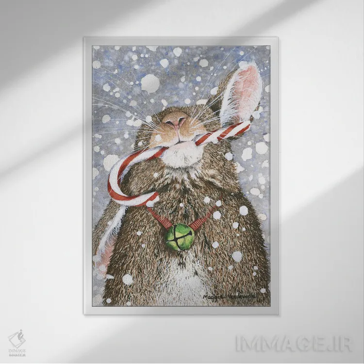 تابلو دکوراتیو شادی اثر مگی واندواله - نمای قابدار سفید