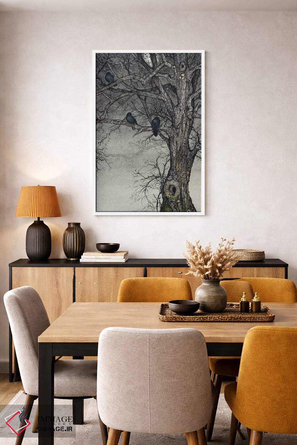 تابلو دکوراتیو محل خوابیدن پرندگان اثر مگی واندواله - D5W