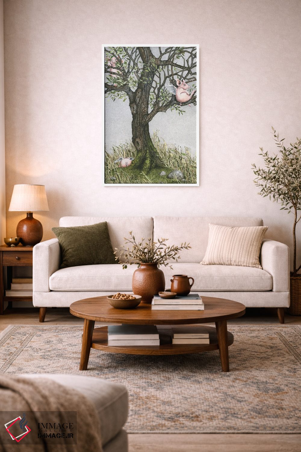 تابلو دکوراتیو زمان استراحت اثر مگی واندواله - D2W