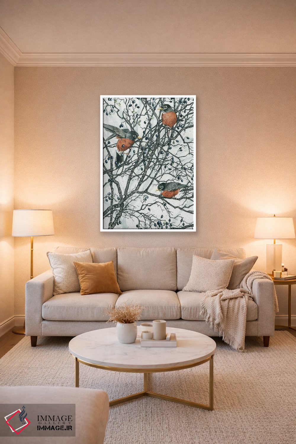 تابلو دکوراتیو توت های زمستانی اثر مگی واندواله - D3W