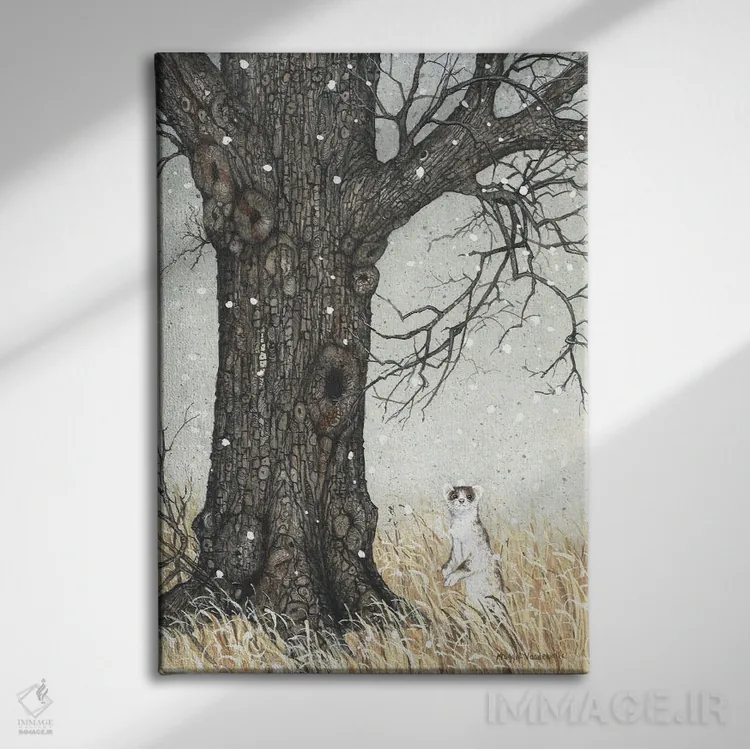 تابلو دکوراتیو تقریبا زمستان اثر مگی واندواله - نمای روبهرو روی دیوار