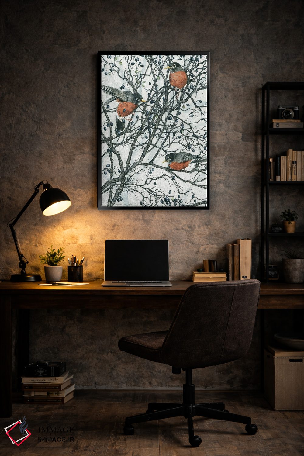 تابلو دکوراتیو توت های زمستانی اثر مگی واندواله - D6B