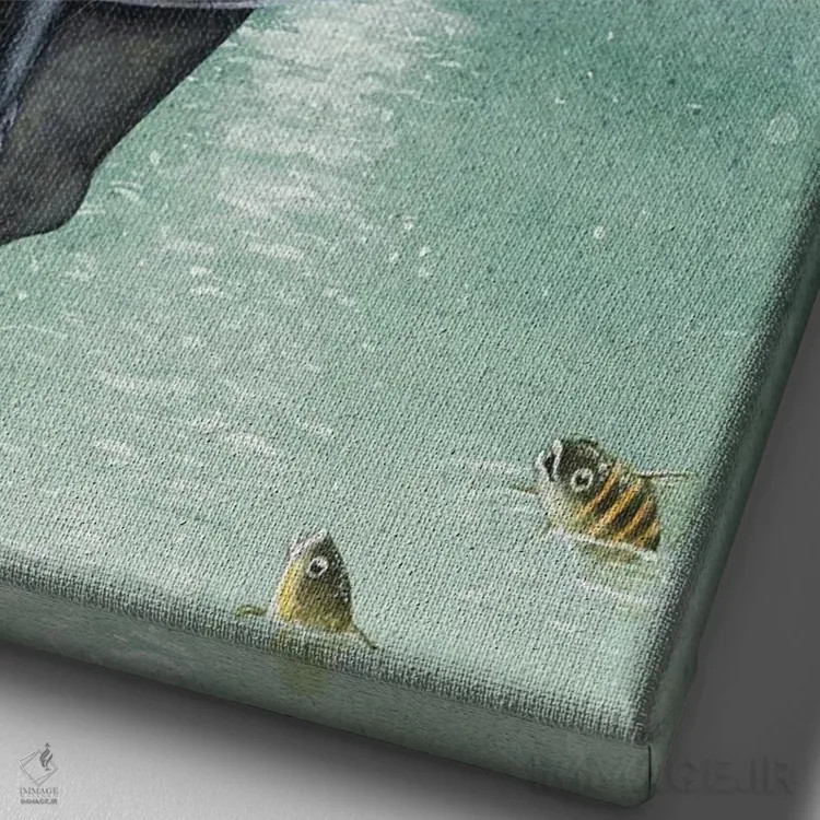 تابلو دکوراتیو باد موافق و دریای آرام اثر مگی واندواله - نمای نزدیک بافت بوم